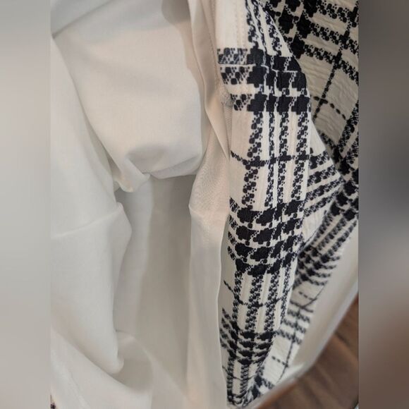 Corpcore Plaid Mock-Neck Sheath Dress 18/20W | Dark Academia Mod 1960s Style - Picture 6 of 6